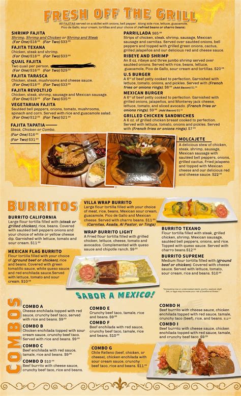 don tomas mexican grill menu|DON TOMAS MEXICAN GRILL